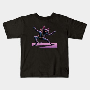 Cyberpunk Kitty Kids T-Shirt